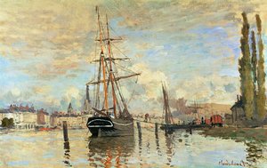El Sena en Rouen, 1872 de Claude Monet