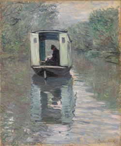El barco estudio (Le Bateau-atelier) de Claude Monet