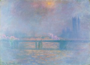 El Támesis con el Puente de Charing Cross de Claude Monet