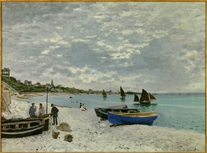 La playa de Sainte Adresse de Claude Monet