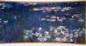 Los nenúfares, reflejos verdes (díptico derecho)