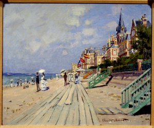 Playa de Trouville de Claude Monet