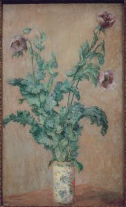 Jarrón con amapolas