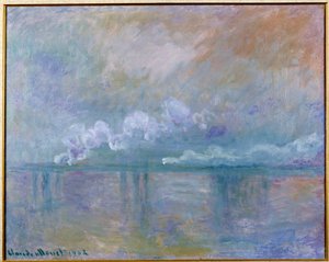 Vista del puente de Charing Cross en Londres de Claude Monet