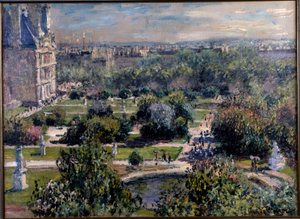 Vista de los jardines de las Tullerías en París de Claude Monet