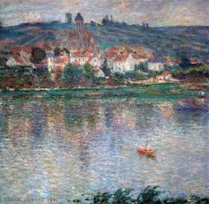 Pueblo Vétheuil, 1901 de Claude Monet