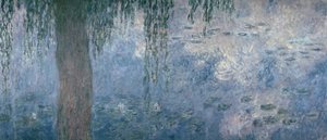 Nenúfares: Mañana con sauces llorones, 1914-18 (sección derecha) de Claude Monet