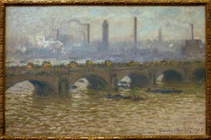 Puente de Waterloo, Cielo gris de Claude Monet