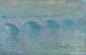 Puente de Waterloo en la niebla, 1903 de Claude Monet