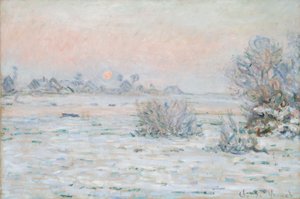 Sol de invierno en Lavacourt de Claude Monet
