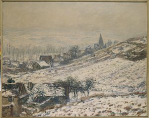 Invierno en Giverny, 1885 de Claude Monet
