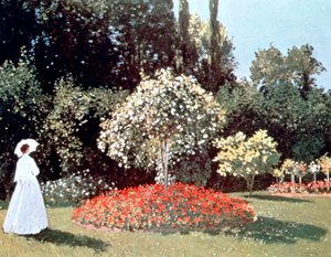Mujer en el jardín, Sainte Adresse, 1867