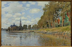 Zaandam. 1871. Paisaje holandés de Claude Monet