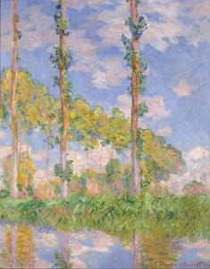 Álamos al sol de Claude Monet