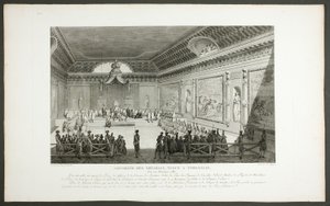 Asamblea de personajes notables, celebrada en Versalles, de la serie Tableaux historiques de la Révolution française de Claude Niquet
