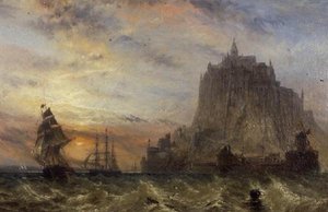 Mont St. Michel, Normandía de Claude T. Stanfield Moore
