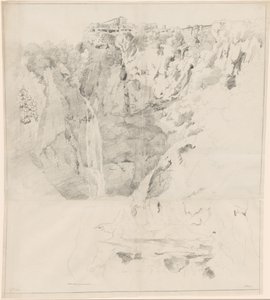 Acantilados con una cascada en Tivoli