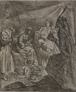 Adoración de los Reyes de Claude Vignon