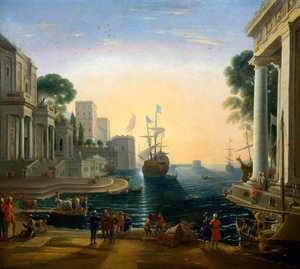 Puerto, después de Claude Lorraine, c. 1820