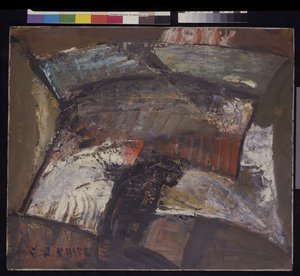 Abstracción #3, c.1940 (óleo sobre tabla, cartón)