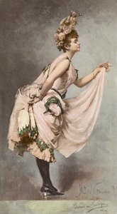 Mlle Nitouche (litografía en color) de Clemens von Pausinger