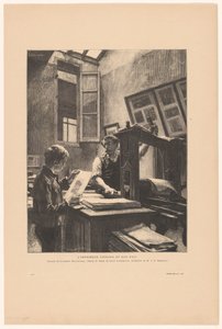 Drukker Liénard y su familia
El impresor Liénard y sus hijos (título en el objeto) de Clement Bellenger