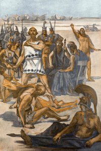 Ilustración para la Ilíada de Homero de Clement Goutier