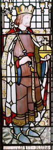 Enrique II (detalle de una ventana en el Gran Salón) de Clement James Heaton