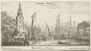Varios barcos y vistas de Ámsterdam, Parte II: Canal cerca de Ámsterdam y Torre de Monkel