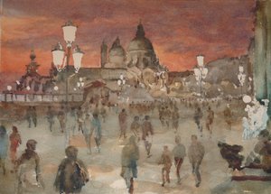 Riva Dei Schiavoni, víspera de Navidad, 2019 (acuarela)