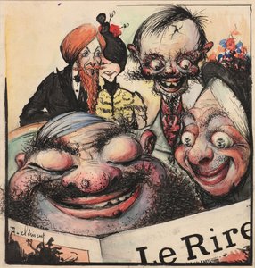 Diseño de portada para la revista Le Rire de Clément Rochel