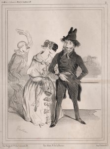 Pochades de carnaval: ¡Es singular! ella me dice que soy Philibert Désormeaux, ¡y que paso por un imbécil! ¿dónde diablos lo supo? de Clémente Pruche