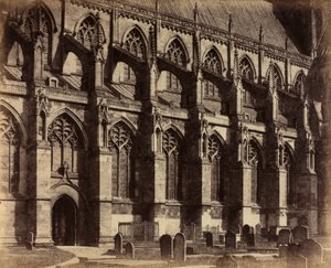 Lado sur de Beverley Minster, 1860 de Col. Alfred Capel Cure