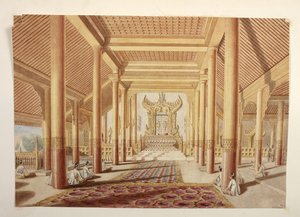 El trono y la sala de audiencias del palacio de Amarapura de Colesworthy Grant