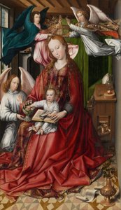 La Virgen y el Niño coronados por ángeles de Colijn de Coter