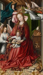 La Virgen y el Niño coronados por ángeles de Colyn de Coter