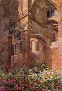 Sacro Speco con Roseto, ábside de la capilla más baja, Subiaco