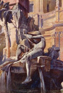 La fuente de Piazza Navona, Roma de Commendator Formilli