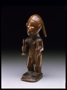 Figura masculina de pie, pueblo Bembe de Congolese Congolese