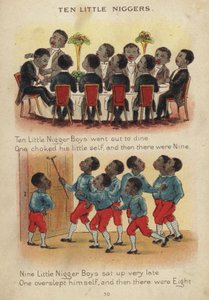 Rima infantil: Diez pequeños niños negros
