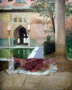 Patio de la Alhambra de Granada, 1880