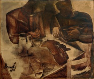 Constant Permeke, "Pan negro" / Óleo sobre lienzo, 1923 de Constant Permeke