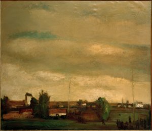 Pueblo y tiro con arco de Constant Permeke
