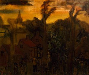 Jabbeke en 1940, de Constant Permeke (1886-1952), óleo sobre lienzo. Bélgica, siglo XX.