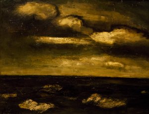 Paisaje marino, por Constant Permeke (1886-1952). Bélgica, siglo XX.