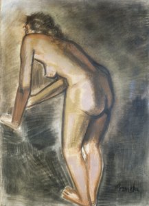 Desnudo de pie, por Constant Permeke (1886-1952). Bélgica, siglo XX.