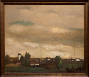 Pueblo y tiro con arco de Constant Permeke