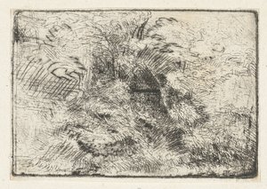 Paisaje forestal con una choza entre los árboles. de Constantijn à Renesse (possibly)