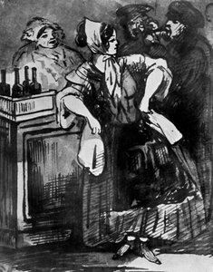Le Comptoir, siglo XIX, 1930 de Constantin Guys