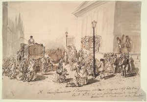 Recepción del Emperador Napoleón III en el Hospital de Constantin Guys